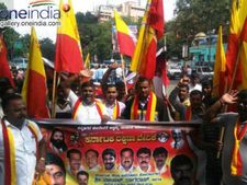 ಎಂ.ಇ.ಎಸ್ ಪುಂಡಾಟಿಕೆ ವಿರೋಧಿಸಿದ ಕರವೇ ಕಾರ್ಯಕರ್ತರ ಬಂಧನ