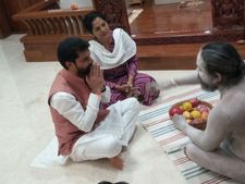 ಬಿಜೆಪಿ ಶಾಸಕ ಸಿಟಿ ರವಿ ಮನೆಗೆ ನಾಗಾ ಸಾಧು ಭೇಟಿ