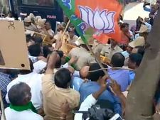 ಬಿಜೆಪಿ ರೈತ ಮೋರ್ಚಾದಿಂದ ಬೆಳಗಾವಿ ಕಾಂಗ್ರೆಸ್ ಕಚೇರಿ ಮುತ್ತಿಗೆ ಯತ್ನ