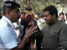 ಸಂಚಾರಿ ಪೊಲೀಸರ ಜೊತೆ ಕಾಂಗ್ರೆಸ್‌ ನಾಯಕನ ಜಟಾಪಟಿ