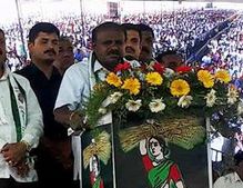 ಹೈಕಮಾಂಡ್ ಸಂಸ್ಕೃತಿಯ ರಾಷ್ಟ್ರೀಯ ಪಕ್ಷಕ್ಕೆ ಅಧಿಕಾರ ನೀಡಬೇಡಿ: ಎಚ್ಡಿಕೆ