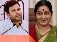 ಸುಷ್ಮಾ ಸ್ವರಾಜ್ ಗೆ ಕೆಲಸವಿಲ್ಲ: ಲಂಡನ್ ನಲ್ಲಿ ರಾಹುಲ್ ವಿವಾದಾತ್ಮಕ ಹೇಳಿಕೆ