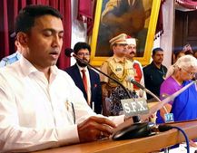 ಮಧ್ಯರಾತ್ರಿ ಪ್ರಮಾಣ ವಚನ ಸ್ವೀಕರಿಸಿದ ಗೋವಾ ಸಿಎಂ ಪ್ರಮೋದ್ ಸಾವಂತ್