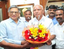 ಯಡಿಯೂರಪ್ಪ-ಎಸ್.ಎಂ.ಕೃಷ್ಣ ಭೇಟಿ: ಸುಮಲತಾಗೆ ಬೆಂಬಲದ ಮಾತುಕತೆ