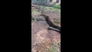  ಮಂಚಿಕೆರೆಯಲ್ಲಿ ಬಿರುಕು ಬಿಟ್ಟ ಭೂಮಿ; ಜನರ ಆತಂಕ
