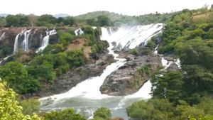  ಭರಚುಕ್ಕಿಗೆ ಪ್ರವಾಸಿಗರ ದೌಡು... ಅಪಾಯಕಾರಿ ತೆಪ್ಪ ವಿಹಾರ... 