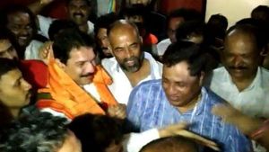 ನಳಿನ್ ಕುಮಾರ್ ಕಟೀಲ್ ಗೆ ಮಂಗಳೂರಿನಲ್ಲಿ ಅದ್ಧೂರಿ ಸ್ವಾಗತ