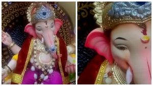 ಬೆಳಗಾವಿಯಲ್ಲಿ ಗಣೇಶ ಮೂರ್ತಿ ಕಣ್ಣಲ್ಲಿ ನೀರು; ಆತಂಕಗೊಂಡ ಜನ 