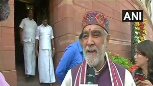 ಪಾಟ್ನಾದಲ್ಲಿ ಕೇಂದ್ರ ಸಚಿವರ ಮೇಲೆ ಇಂಕ್ ಎರಚಿ, ವ್ಯಕ್ತಿ ಪರಾರಿ 