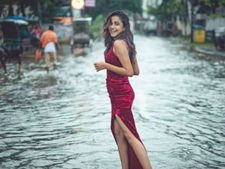 ಪಾಟ್ನಾ  ಪ್ರವಾಹದಲ್ಲಿ ರೂಪದರ್ಶಿಯ ಫೋಟೋಶೂಟ್ ವೈರಲ್