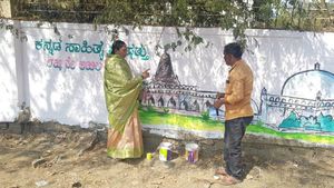 ಸಿಂಗಾರಗೊಂಡ ಸೂಫಿ-ಸಂತರ ನಾಡು ಕಲಬುರಗಿ ಗೋಡೆಗಳು 