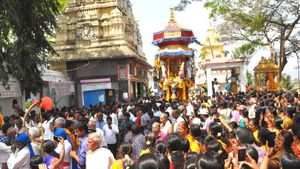 ಅದ್ಧೂರಿಯಾಗಿ ನಡೆದ ಹಿರೇಮಗಳೂರು ಕೋದಂಡರಾಮ ಬ್ರಹ್ಮರಥೋತ್ಸವ 