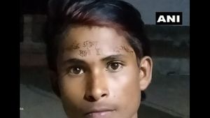 ಲಾಕ್ ಡೌನ್ ಉಲ್ಲಂಘಿಸಿದವನ ಹಣೆಬರಹ ಬರೆದ ಪೊಲೀಸರು! 