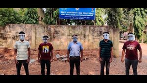 ಕೊರೊನಾ ವಾರಿಯರ್ಸ್‌ಗಾಗಿ ಮುಖ ಕವಚ ತಯಾರಿಸಿದ ಜಿಟಿಟಿಸಿ 