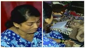  ಅಂಗವಿಕಲ ಮಗನಿಗೆ ಔಷಧಿಯೂ ಇಲ್ಲ; ನೆರವಿಗೆ ಕಣ್ಣೀರಿಟ್ಟ ತಾಯಿ 