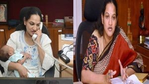 ಒಂದು ತಿಂಗಳ ಮಗು ಜೊತೆ ಕೆಲಸಕ್ಕೆ ಹಾಜರಾದ ಐಎಎಸ್ ಅಧಿಕಾರಿ 