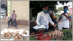 ದಾವಣಗೆರೆ; ಜೀವನ ನಡೆಸಲು ಕಾಯಿ, ತರಕಾರಿ ವ್ಯಾಪಾರಕ್ಕಿಳಿದ ಅತಿಥಿ ಉಪನ್ಯಾಸಕರು