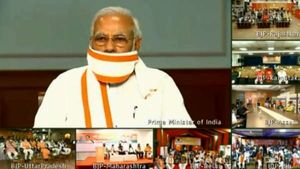 ಕೊವಿಡ್ ಹೋರಾಟದಲ್ಲಿ ಬಿಜೆಪಿ ಕಾರ್ಯಕರ್ತರ ಕೆಲಸ ಹೆಮ್ಮೆ ತಂದಿದೆ- ಮೋದಿ