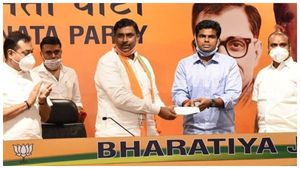 ಬಿಜೆಪಿ ಸೇರ್ಪಡೆಗೊಂಡ ಮಾಜಿ ಐಪಿಎಸ್ ಅಧಿಕಾರಿ ಕೆ ಅಣ್ಣಾಮಲೈ 