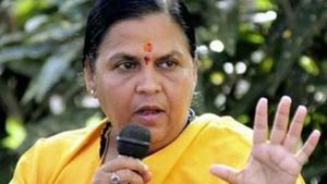 ಅಯೋಧ್ಯೆ ಭೂಮಿ ಪೂಜೆಗೆ ಹೋಗಲ್ಲ: ಬಿಜೆಪಿ ನಾಯಕಿ ಉಮಾ ಭಾರತಿ 