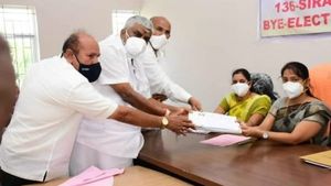 ಶಿರಾ; ಜೆಡಿಎಸ್ ನಾಮಪತ್ರ ಸಲ್ಲಿಕೆ, ಶಕ್ತಿ ಪ್ರದರ್ಶನ 
