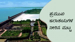ಕರ್ನಾಟಕದ ಮಳೆ ಮುನ್ಸೂಚನೆ, ಅಣೆಕಟ್ಟುಗಳ ನೀರಿನ ಮಟ್ಟ