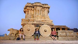 ಹಂಪಿಯ ಸೌಂದರ್ಯ ವೀಕ್ಷಿಸಿದ ನೀತಿ ಆಯೋಗದ ಸಿಇಒ