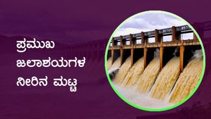 ರಾಜ್ಯದೆಲ್ಲೆಡೆ ಮತ್ತೆ ಮಳೆ ಅಬ್ಬರ, ಅಣೆಕಟ್ಟುಗಳ ನೀರಿನ ಮಟ್ಟ 