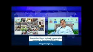  10,904 ಕೋಟಿ ರೂ ಹೆದ್ದಾರಿ ಕಾಮಗಾರಿಗೆ ಚಾಲನೆ ನೀಡಿದ ಸಚಿವ ನಿತಿನ್ ಗಡ್ಕರಿ