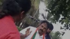 ಚುನಾವಣೆ; ಬಿಜೆಪಿ ಬೆಂಬಲಿತ ಅಭ್ಯರ್ಥಿ ತರಾಟೆ ವಿಡಿಯೋ ವೈರಲ್ 
