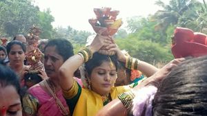 'ಮಾರ್ಕೆಪೂನವ್' ಜಾತ್ರೆ ಸಂಪನ್ನ; ಸೂಚಿ ಚುಚ್ಚಿಕೊಂಡು ಹರಕೆ ತೀರಿಸಿದ ಮಕ್ಕಳು 