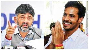  ನಿಖಿಲ್ ಕುಮಾರಸ್ವಾಮಿ ಇನ್ನೂ ಹುಡುಗ, ನಾನ್ಯಾಕೆ ಪ್ರತಿಕ್ರಿಯೆ ನೀಡಲಿ: ಡಿಕೆಶಿ