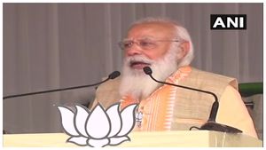 ಅಸ್ಸಾಂನಲ್ಲಿ ಪ್ರಧಾನಿ ನರೇಂದ್ರ ಮೋದಿಯವರ ಪುಟ್ಬಾಲ್ ಭಾಷೆ! 