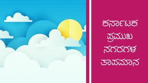 ಕರ್ನಾಟಕದ ಜಿಲ್ಲಾ ಕೇಂದ್ರಗಳಲ್ಲಿ ಮಳೆ, ತಾಪಮಾನ ಎಷ್ಟಿದೆ? 