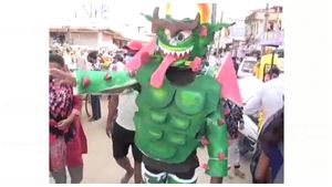 ದಾವಣಗೆರೆ: ಕೊರೊನಾ ವೈರಸ್ ಬಗ್ಗೆ ವಿಭಿನ್ನವಾಗಿ ಜಾಗೃತಿ ಮೂಡಿಸಿದ ಯುವಕ