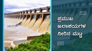 ಜುಲೈ 8ರಂದು ಕರ್ನಾಟಕದ ಅಣೆಕಟ್ಟುಗಳಲ್ಲಿನ ನೀರಿನ ಮಟ್ಟ 