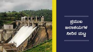ಆಗಸ್ಟ್ 26 ರಂದು ರಾಜ್ಯದ ಪ್ರಮುಖ ಜಲಾಶಯಗಳ ನೀರಿನ ಮಟ್ಟ