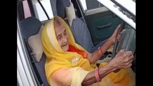 ಮಧ್ಯಪ್ರದೇಶ: 90ರ ವಯಸ್ಸಿಗೆ ಕಾರು ಚಾಲನೆ ಮಾಡಿದ ವೃದ್ಧೆಗೆ ಶ್ಲಾಘನೆ 