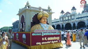 ಮೈಸೂರು; ಜಂಬೂಸವಾರಿಯಲ್ಲಿ 6 ಸ್ತಬ್ಧ ಚಿತ್ರಗಳ ಮೆರವಣಿಗೆ