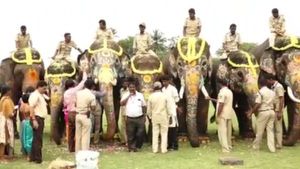 ವಿಡಿಯೋ; ದಸರಾ ಮುಕ್ತಾಯ; ಗಜಪಡೆಗೆ ಮೈಸೂರಲ್ಲಿ ಬೀಳ್ಕೊಡುಗೆ
