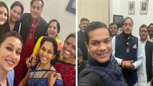 ಶಶಿ ತರೂರ್ ಸೆಲ್ಫಿ ಟ್ರೋಲ್: ಸಂಸದರ ಜತೆಗಿರುವ ಫೋಟೋ ಹಂಚಿಕೆ