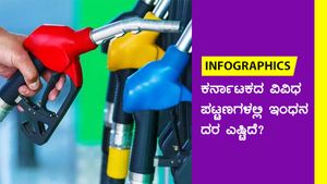 Infographics: ನ.13ರಂದು ವಿವಿಧ ಜಿಲ್ಲೆಗಳಲ್ಲಿ ಪೆಟ್ರೋಲ್, ಡೀಸೆಲ್ ಬೆಲೆ ಸ್ಥಿರ 