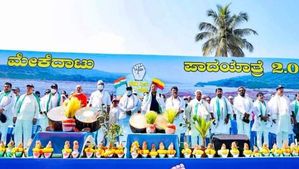 ಡಬಲ್‌ ಇಂಜಿನ್ ಡ್ಯಾಂ ಕಟ್ಟುವಂತೆ ಒತ್ತಾಯಿಸಿ ಪಾದಯಾತ್ರೆ; ಡಿಕೆಶಿ 