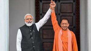 ಯುಪಿ ಸಚಿವ ಸಂಪುಟ ರಚನೆಗೂ ಮುನ್ನ ಮೋದಿ-ಯೋಗಿ ಭೇಟಿ