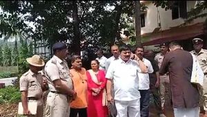 ಟರ್ಪಾಲು ಹೊದಿಕೆಯಲ್ಲಿದ್ದ ಪೊಲೀಸ್ ಠಾಣೆ ಕಂಡು ದಂಗಾದ ಗೃಹ ಸಚಿವ! 