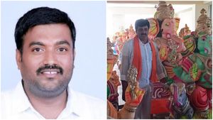 ರಂಗುಪಡೆದ ಚುನಾವಣೆ ವರ್ಷದ ಗಣೇಶೋತ್ಸವ; ಗಣೇಶ ಮೂರ್ತಿ ವಿತರಣೆಗೆ ರಾಜಕೀಯ ಪಕ್ಷಗಳ ಪೈಪೋಟಿ 
