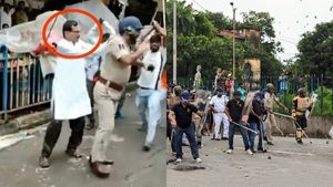 ಬಿಜೆಪಿಯ ನಬನ್ನ ಚಲೋ ರ್‍ಯಾಲಿ: ಕೋಲ್ಕತ್ತಾ ಪೊಲೀಸ್ ಅಧಿಕಾರಿ ಮೇಲೆ ಹಲ್ಲೆ: 3 ಮಂದಿ ಬಂಧನ