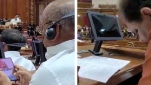 ವಿಧಾನಸಭೆಯಲ್ಲಿ ಬಿಜೆಪಿ ಶಾಸಕರ ಮೊಬೈಲ್ ಗೇಮ್, ತಂಬಾಕು ಸೇವನೆ: ವಿಡಿಯೋ ಹಂಚಿಕೊಂಡ ಎಸ್‌ಪಿ
