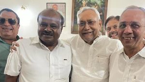ನವದೆಹಲಿಯಲ್ಲಿ ಹೆಚ್.ಡಿ.ಕುಮಾರಸ್ವಾಮಿ-ಬಿಹಾರ ಸಿಎಂ ನಿತೀಶ್ ಕುಮಾರ್ ಮಹತ್ವದ ಭೇಟಿ