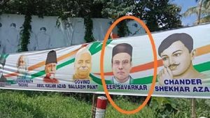 ಭಾರತ್‌ ಜೋಡೋ ಯಾತ್ರೆಯಲ್ಲಿ ಸಾವರ್ಕರ್‌ ಫೋಟೋ, ಪ್ರೀಟಿಂಗ್‌ ಮಿಸ್ಟೇಕ್‌ ಎಂದ ಕಾಂಗ್ರೆಸ್‌ 